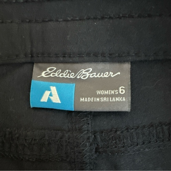 New Eddie Bauer Shorts 6 Black Guide Pro First Ascent Water Repellent UPF - Picture 5 of 7